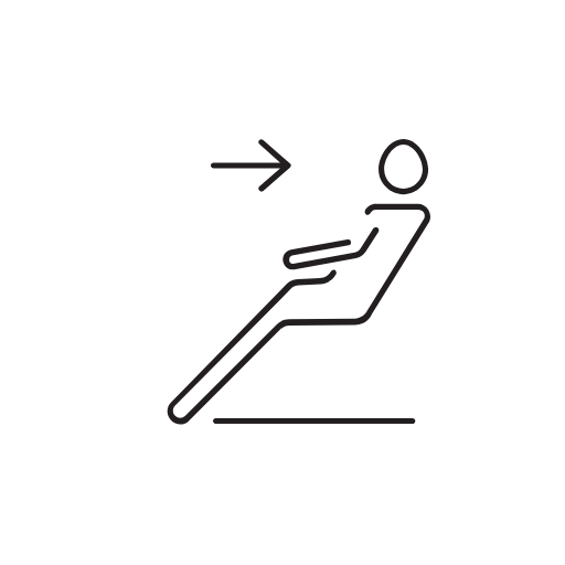car control heat upper icon