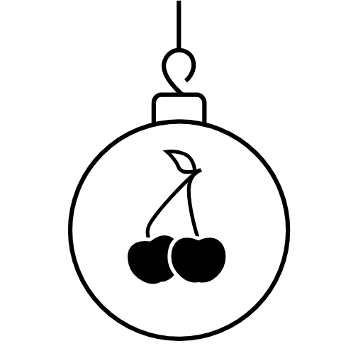 cherry ornament icon