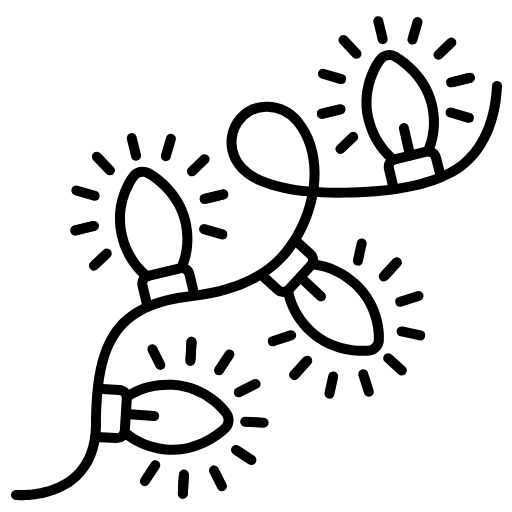 christmas lights icon