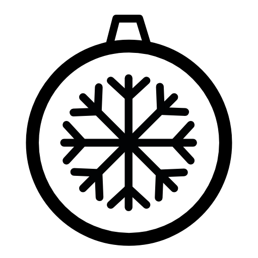 christmas ornament icon