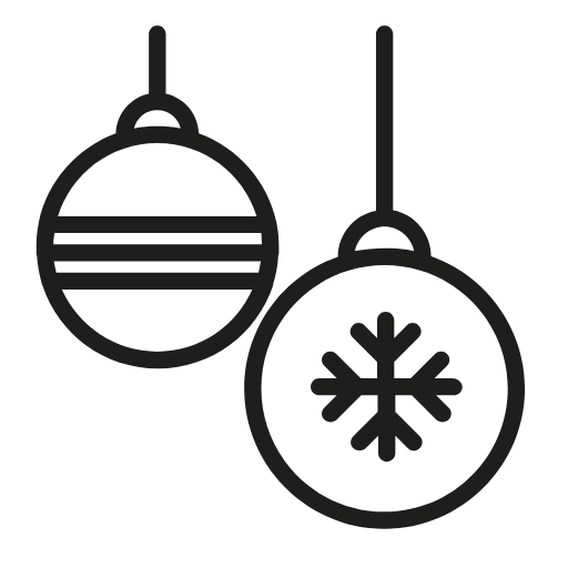 christmas ornaments icon