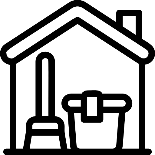 cleaning home icon
