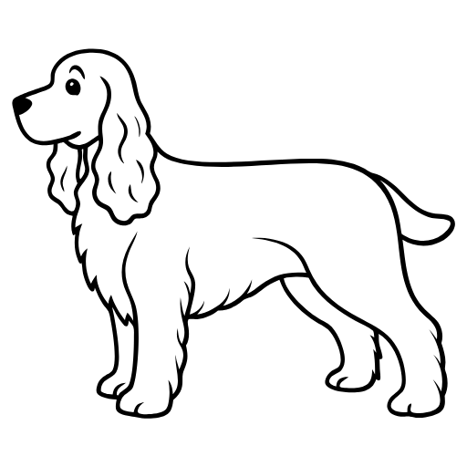 cocker spaniel body icon