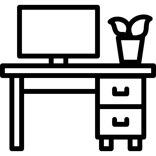 computer furniture icon