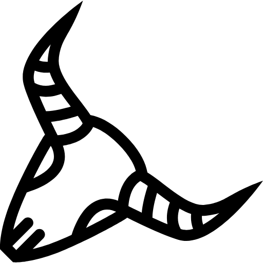cow skull icon
