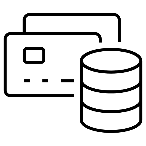 credit card database icon