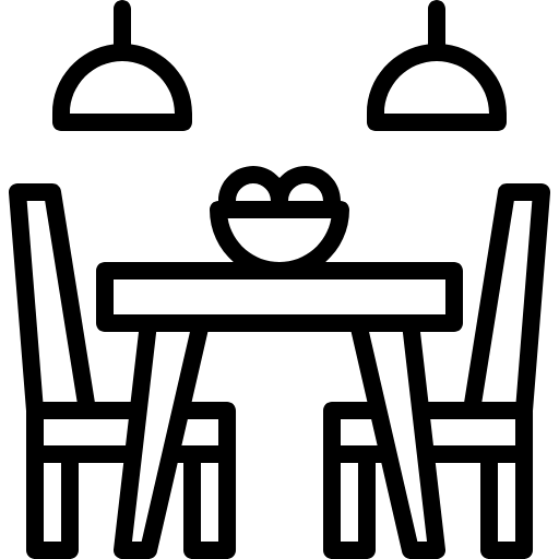 dinner table icon