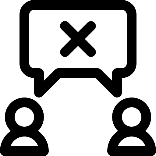 disagreement icon
