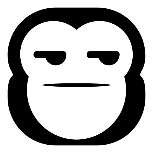 disappointed monkey icon