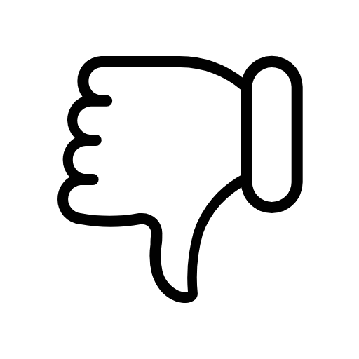 dislike icon