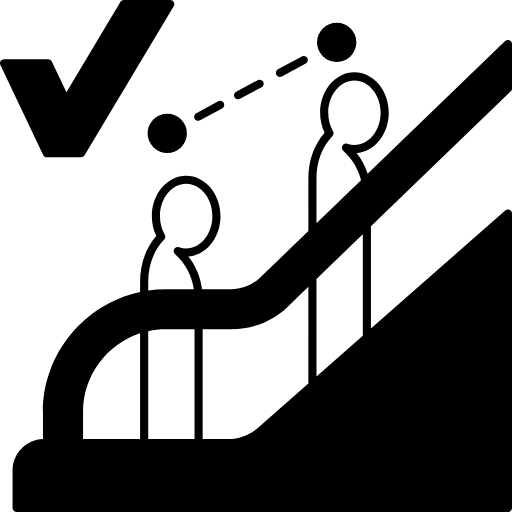 distance 2 step icon