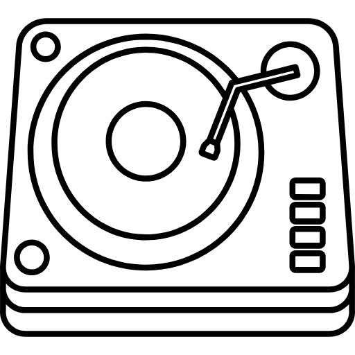 dj turntable icon