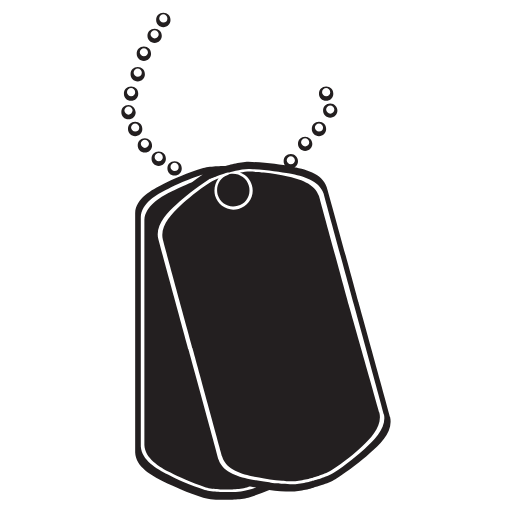 dog tags icon