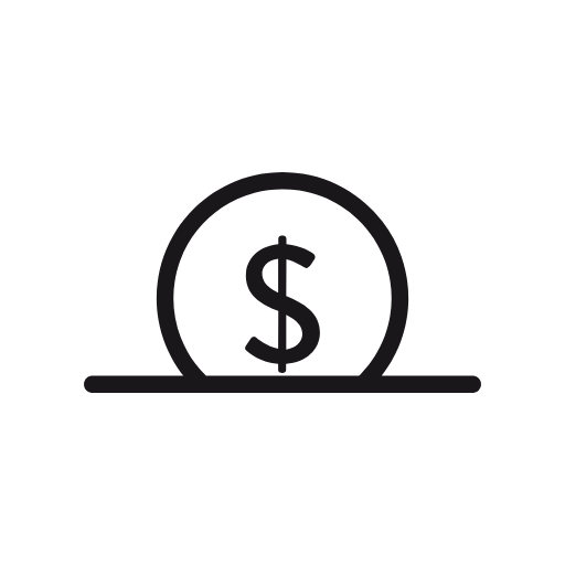 dollar coin icon