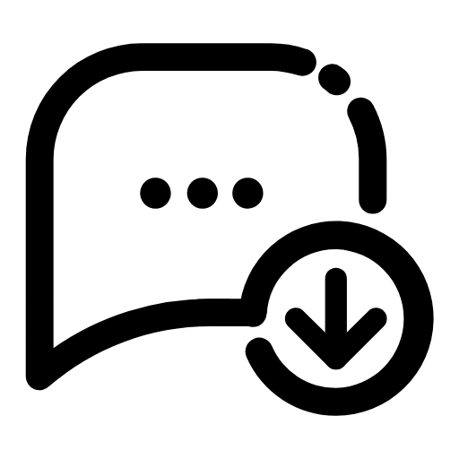 download chat icon