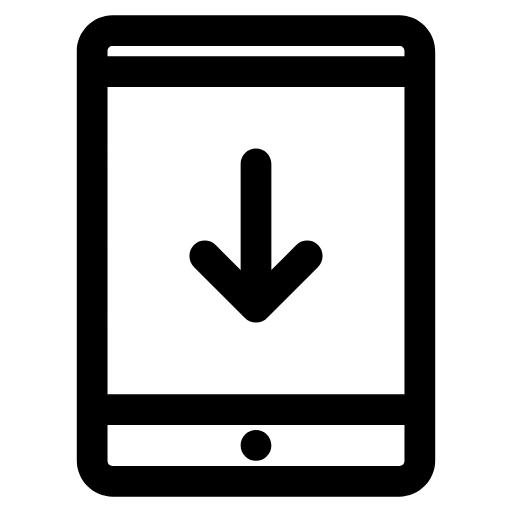 download tablet icon