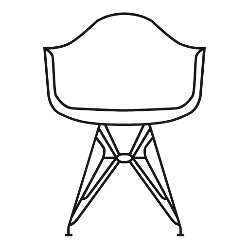 eames armchair icon