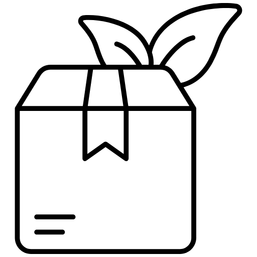eco-friendly packaging icon