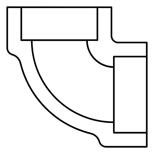 elbow pipe icon