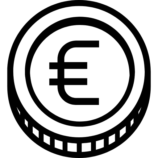 euro coin icon