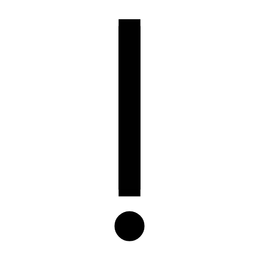 exclamation mark icon