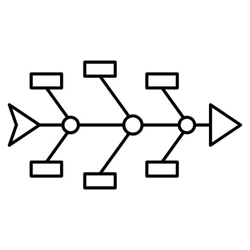 fishbone diagram icon