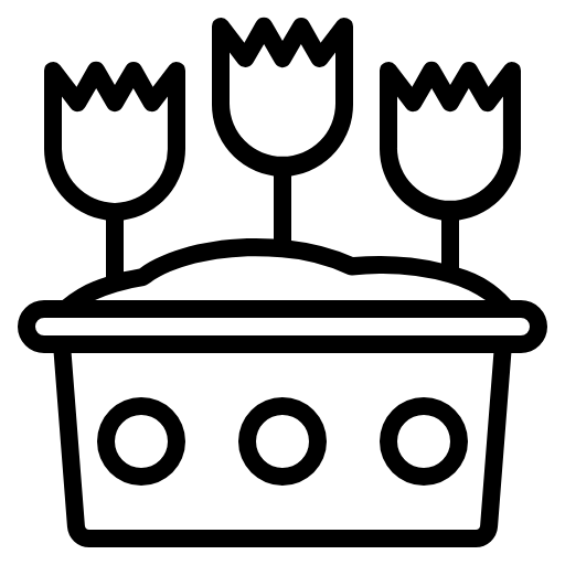 flower tub icon
