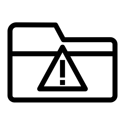 folder warnning icon