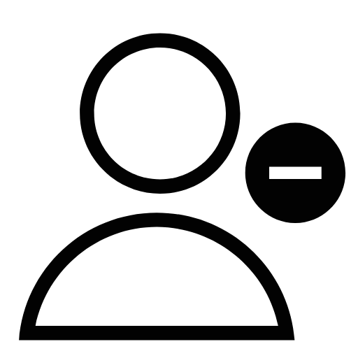 friend decline icon