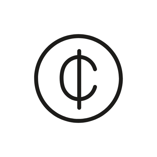 ghanaian cedi icon