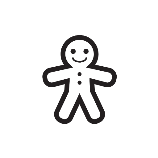 gingerbread man icon