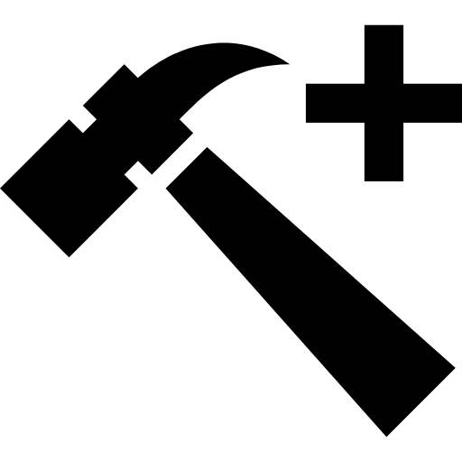 hammer plus icon