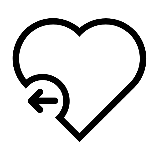 heart back icon