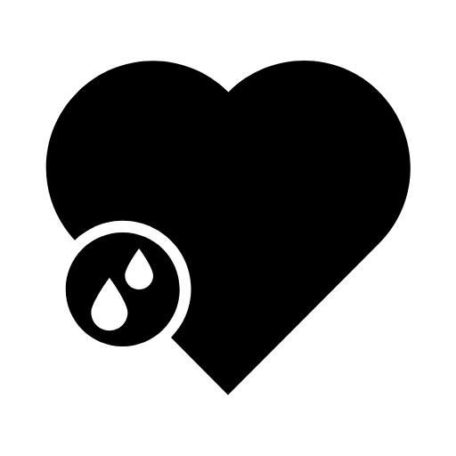 heart blood icon