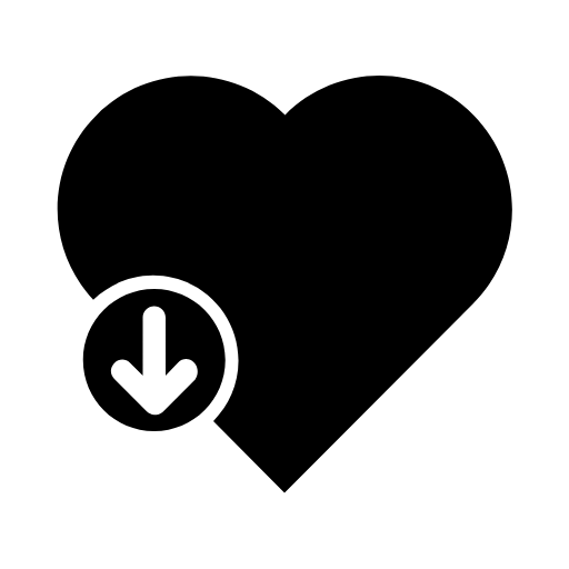 heart download icon