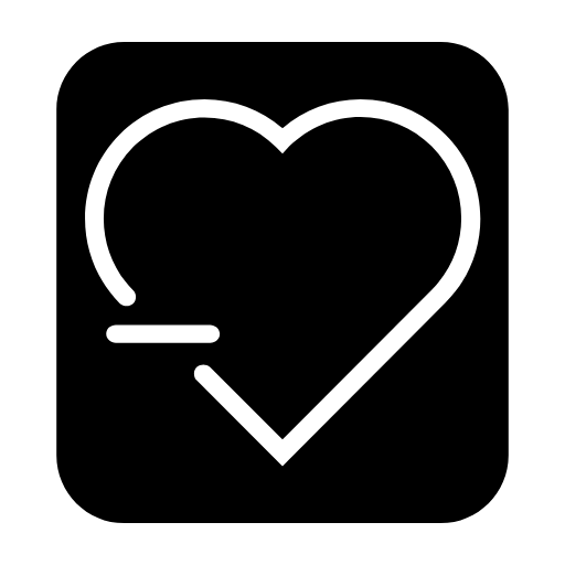 heart minus icon