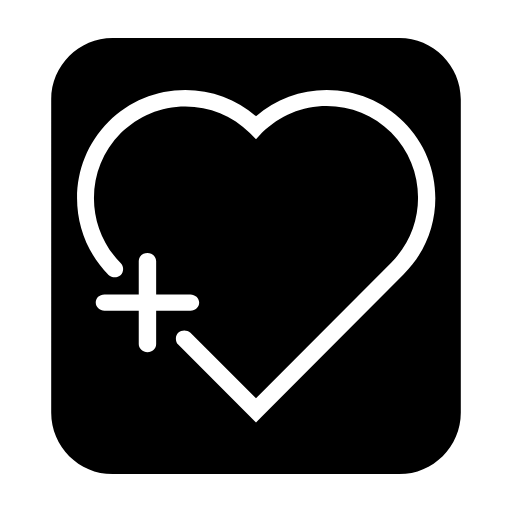heart plus icon