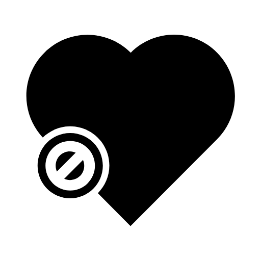 heart prohibited icon
