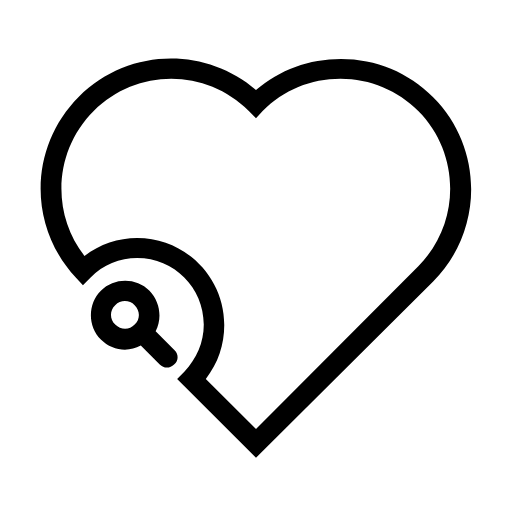 heart search icon