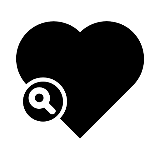 heart search icon