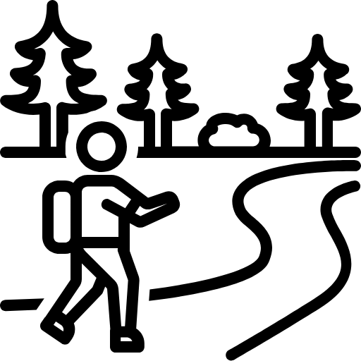 hiking trails icon