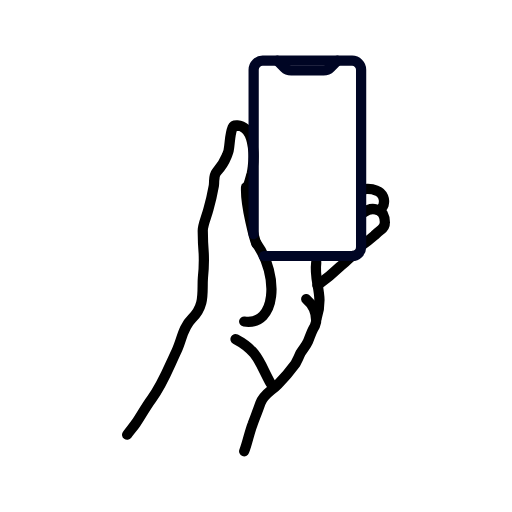 hold smartphone icon