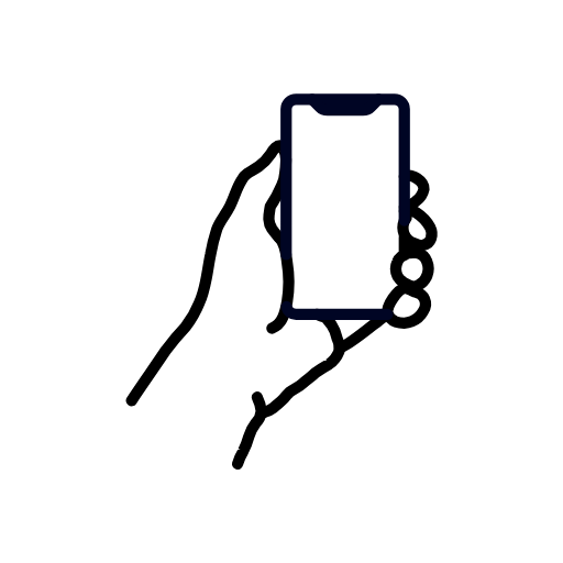 hold smartphone icon