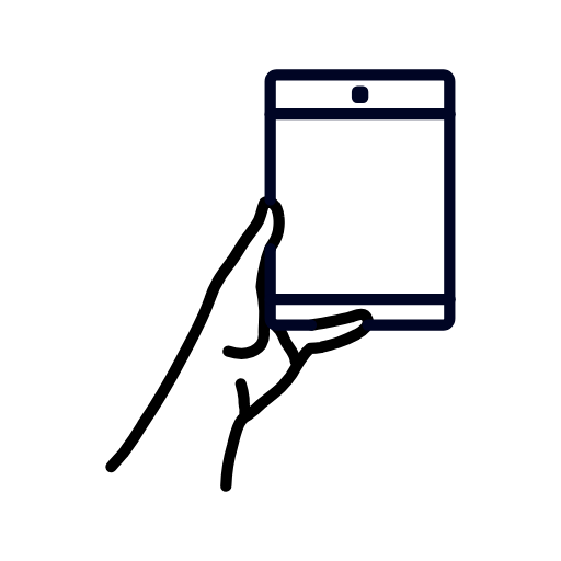 hold tablet icon