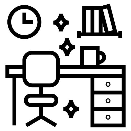 home office cleaning icon