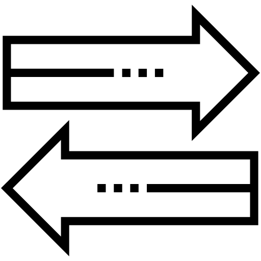 horizontal arrows icon