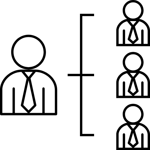 horizontal employees icon