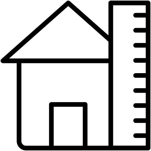 house measurement icon