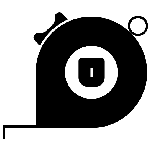 inch tape icon