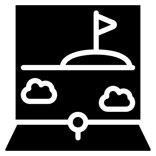 indoor golf screen icon